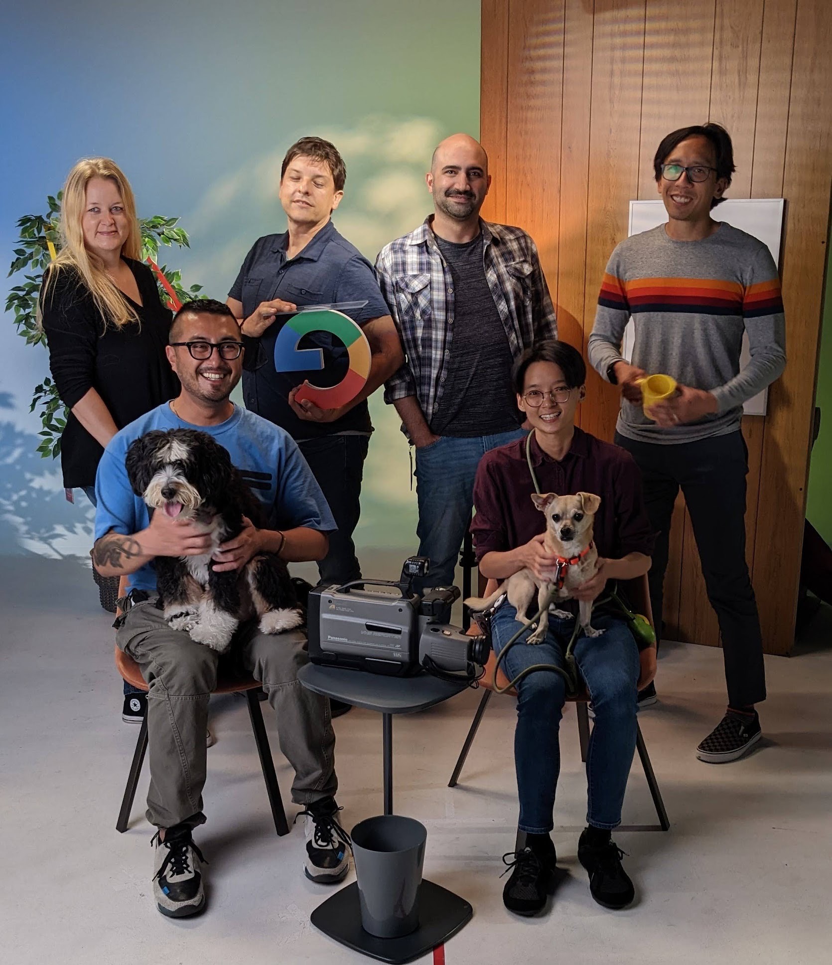Team portrait with production camera gear