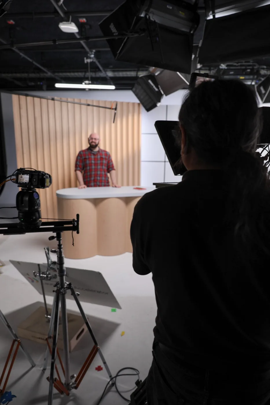 Phil on set at Google I/O